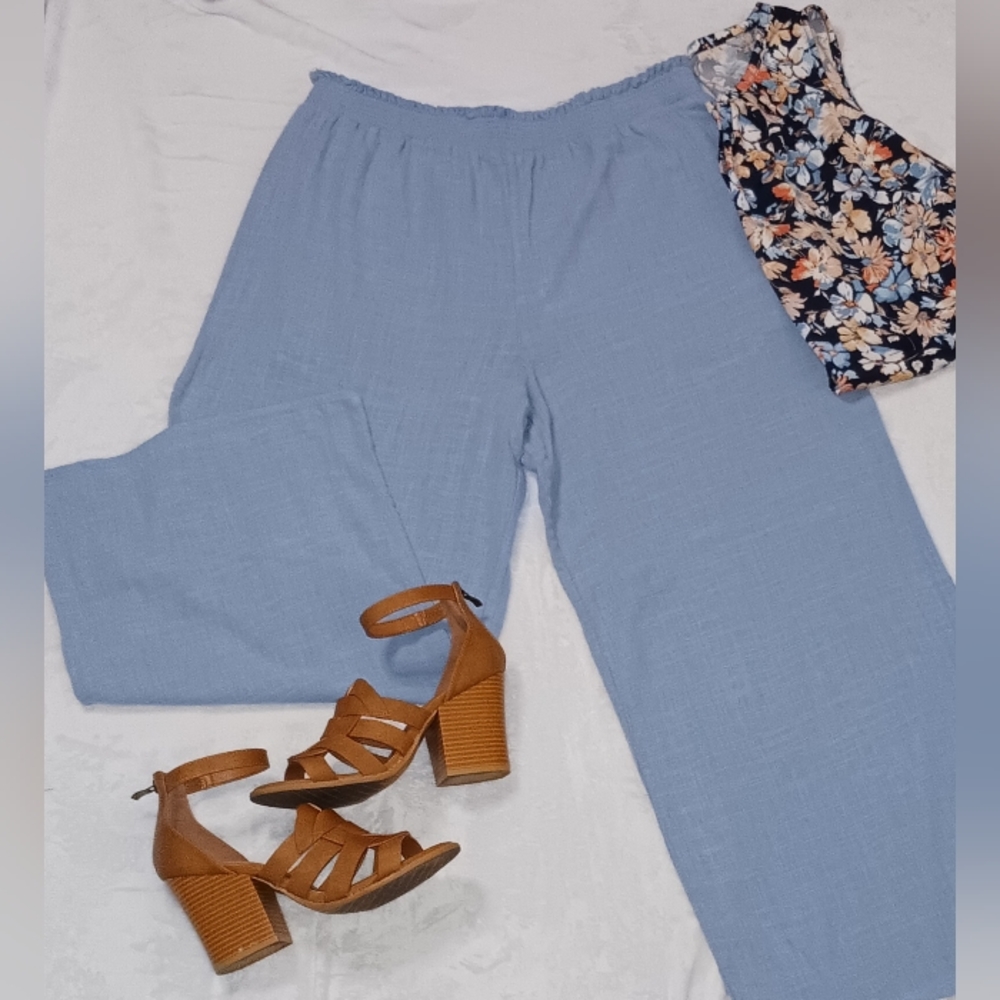 Light Blue Linen Pants